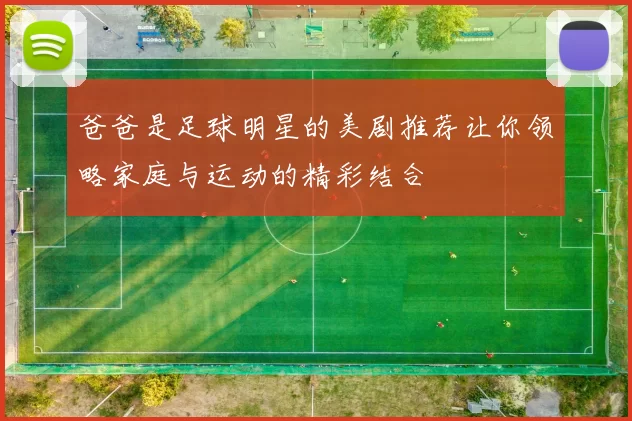 爸爸是足球明星的美剧推荐让你领略家庭与运动的精彩结合
