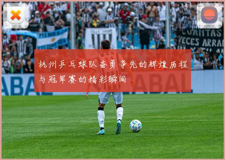 杭州乒乓球队奋勇争先的辉煌历程与冠军赛的精彩瞬间